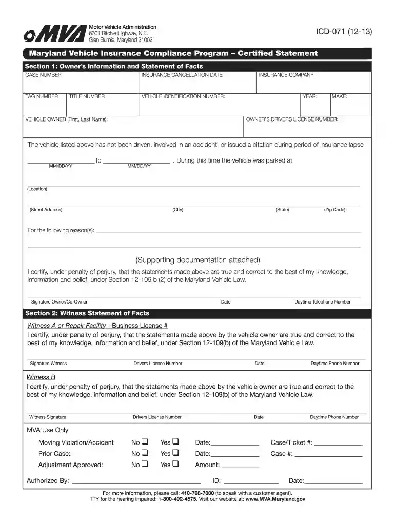 insurance department maryland Preview on Page 1