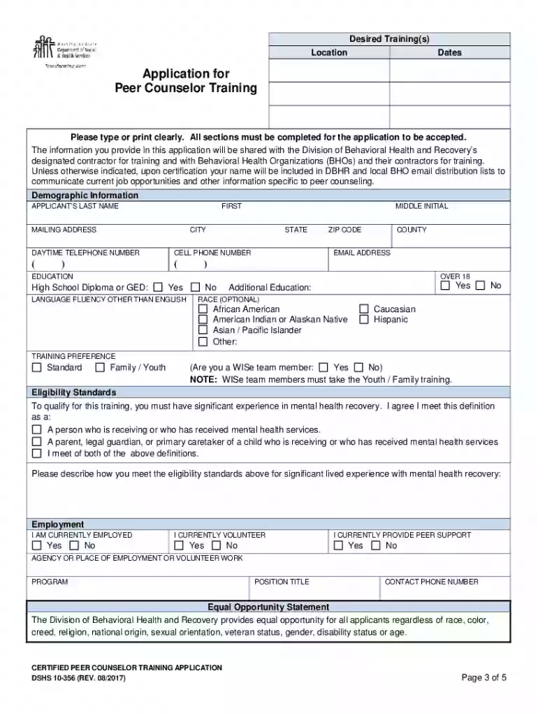 free peer support specialist training online washington state Preview on Page 1