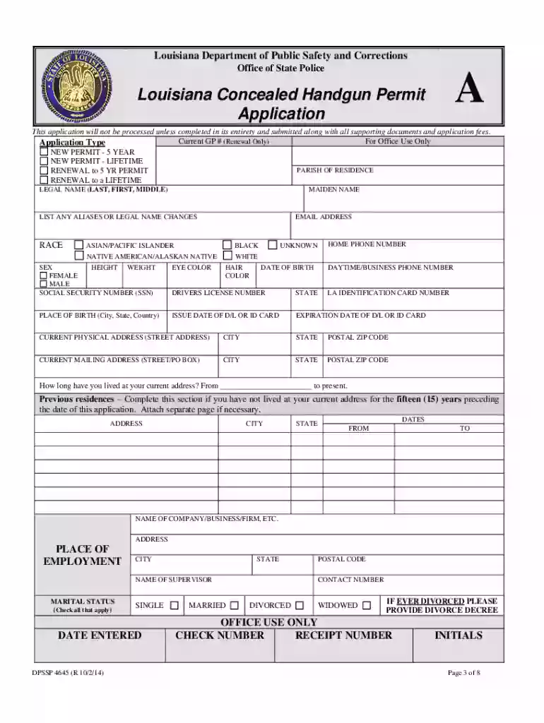 louisiana concealed carry renewal Preview on Page 1