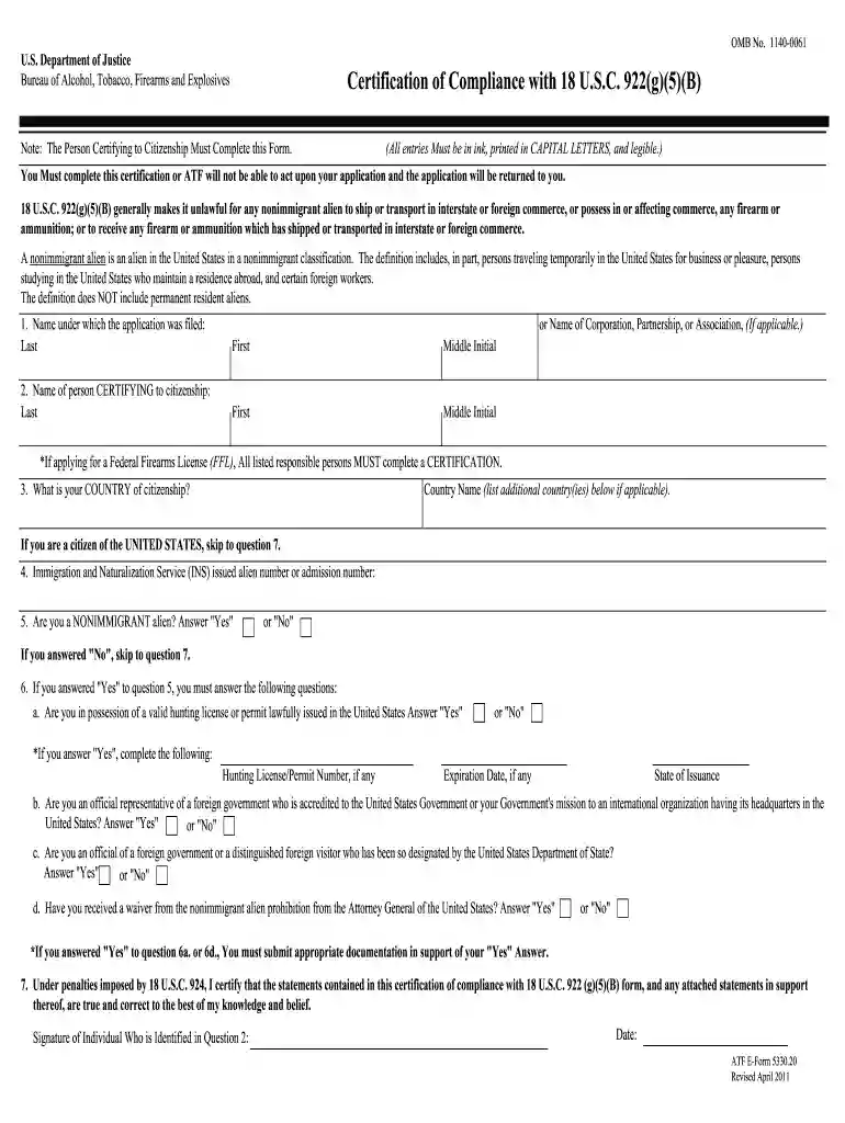 form atf 4473 Preview on Page 1