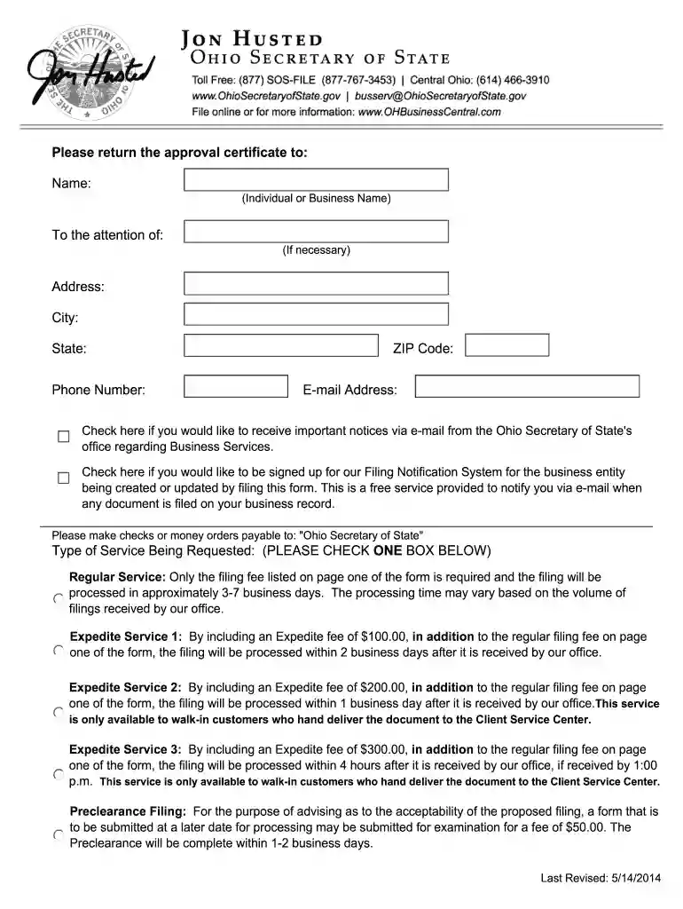 form 521 ohio Preview on Page 1