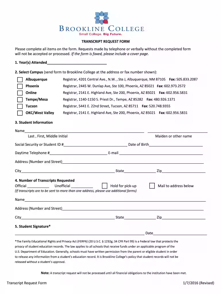 brookline college student portal Preview on Page 1