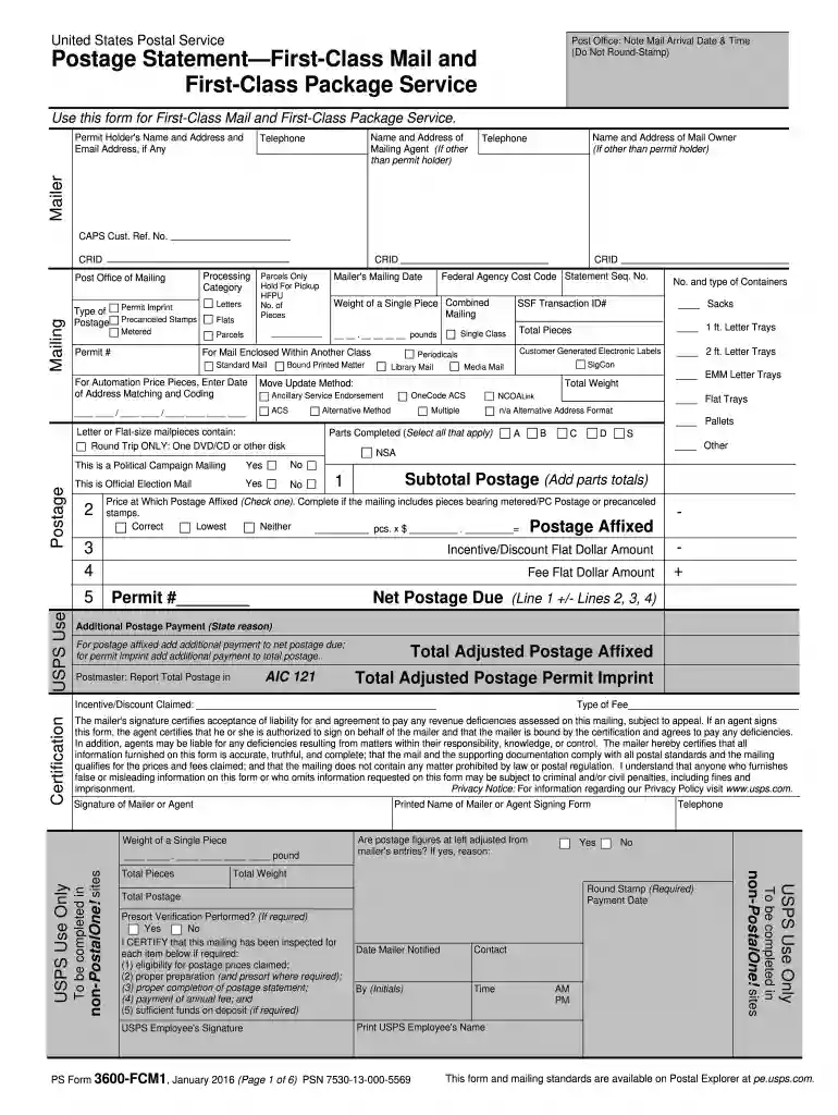 usps form 3600 ez Preview on Page 1
