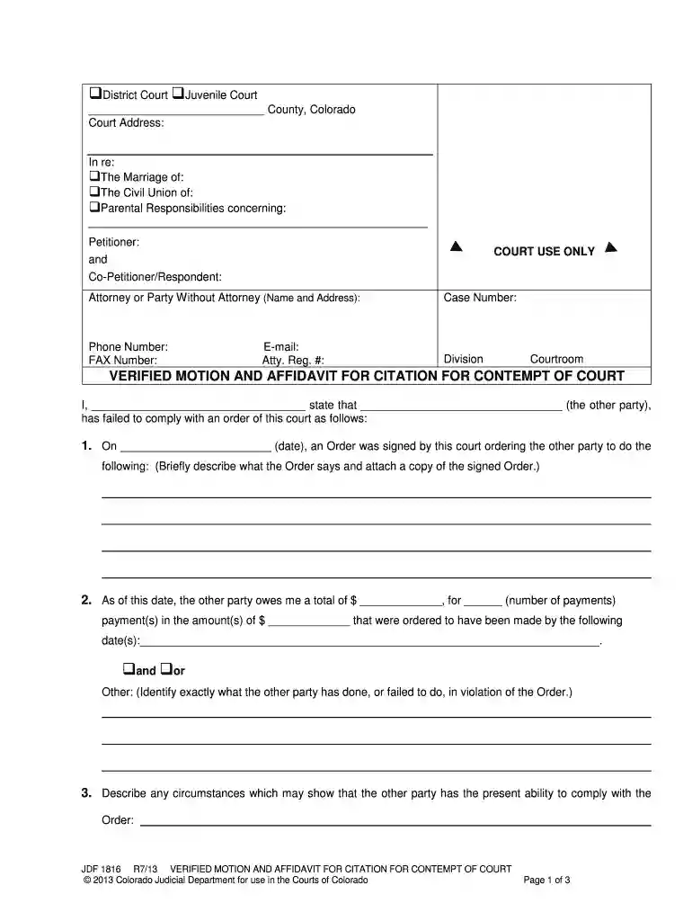 verified contempt Preview on Page 1