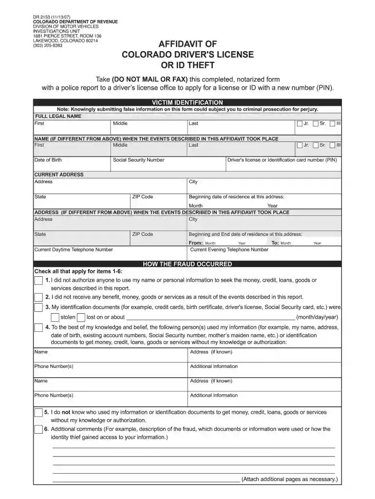 colorado department Preview on Page 1