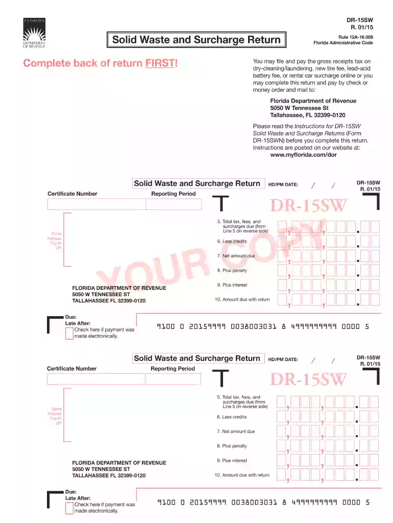 florida dr 15sw Preview on Page 1