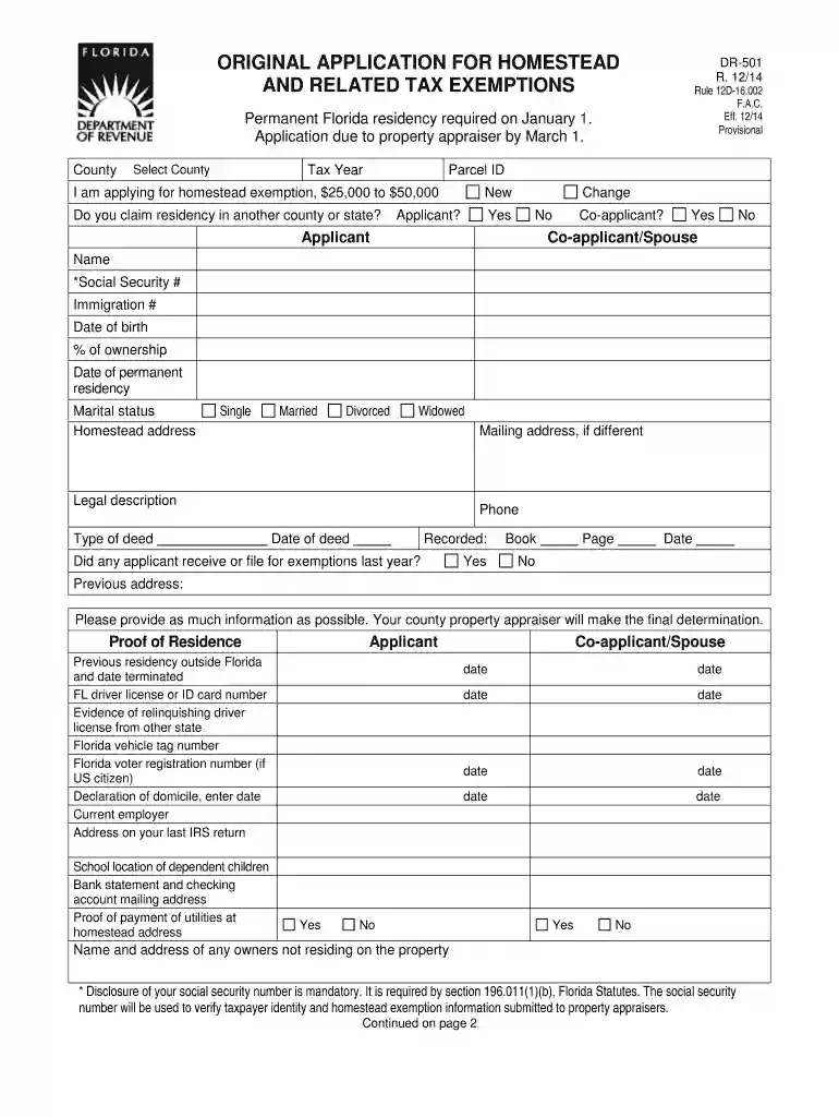 homestead exemption hillsborough county Preview on Page 1