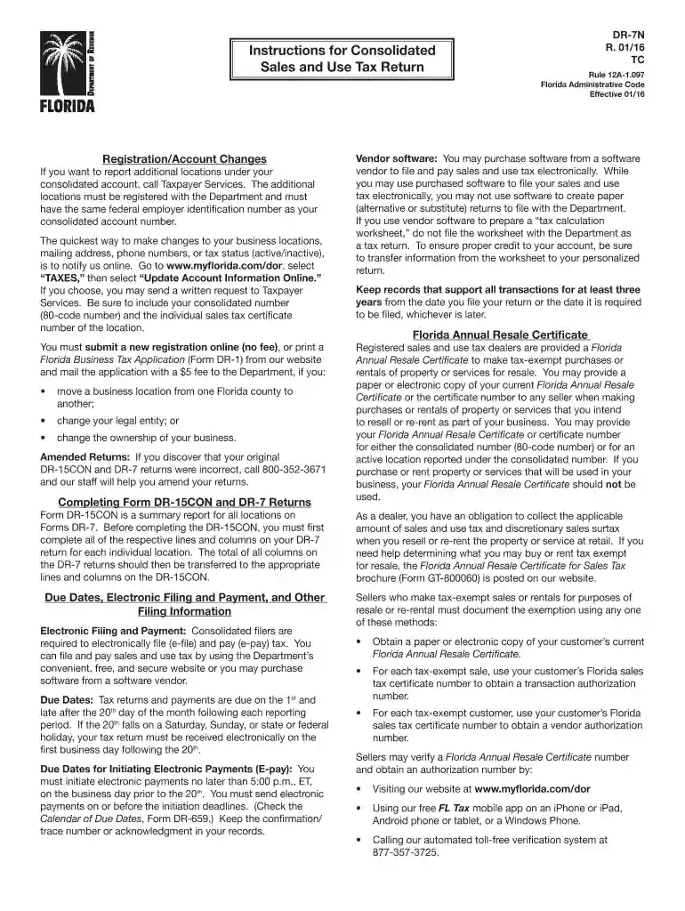 sales and use consolidated returns Preview on Page 1