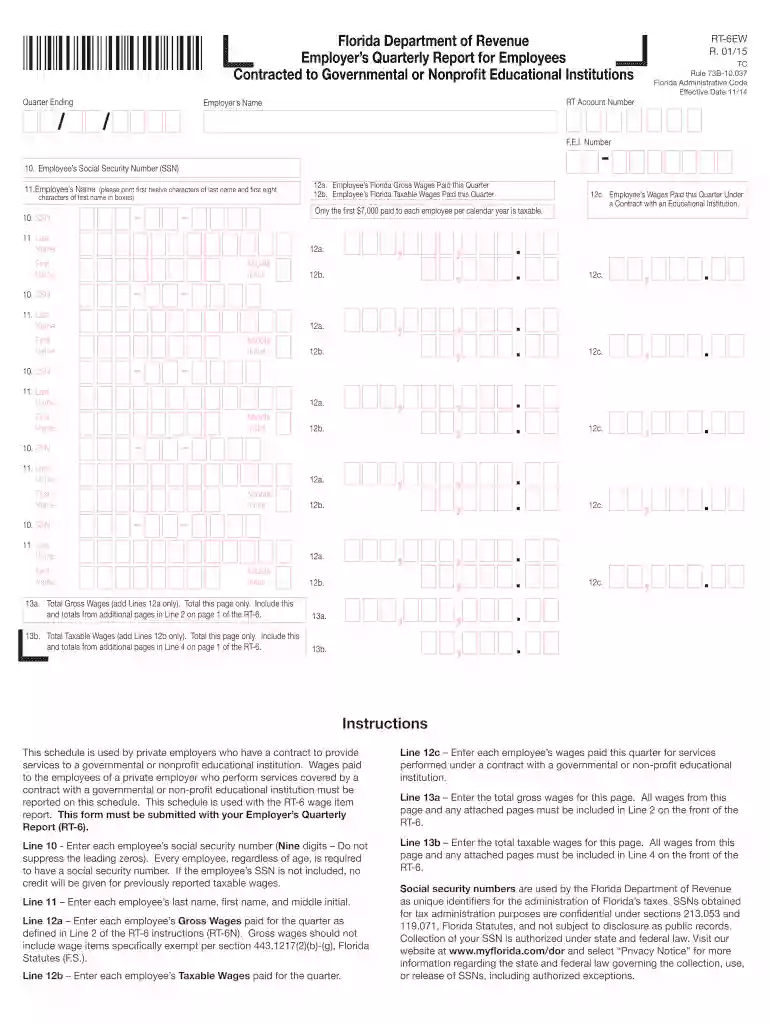 Florida Department Of Revenue Form Uct-6 - WordPress Preview on Page 1