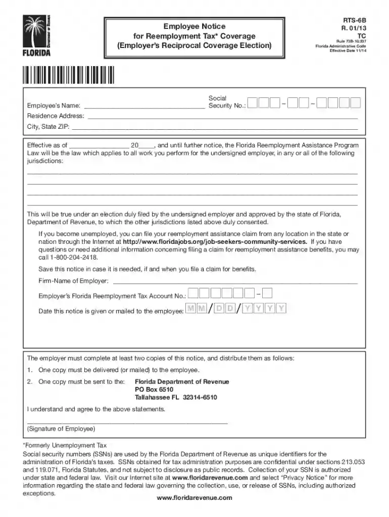 rt6 form Preview on Page 1