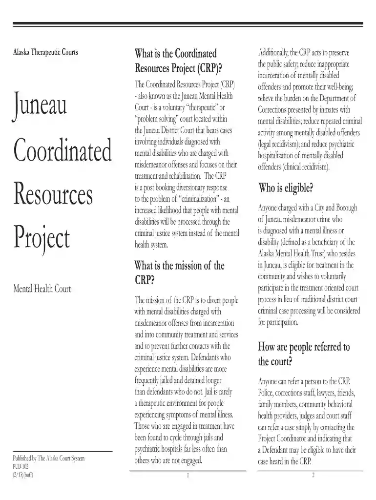 PUB-102 - Alaska Court Records - State of Alaska Preview on Page 1