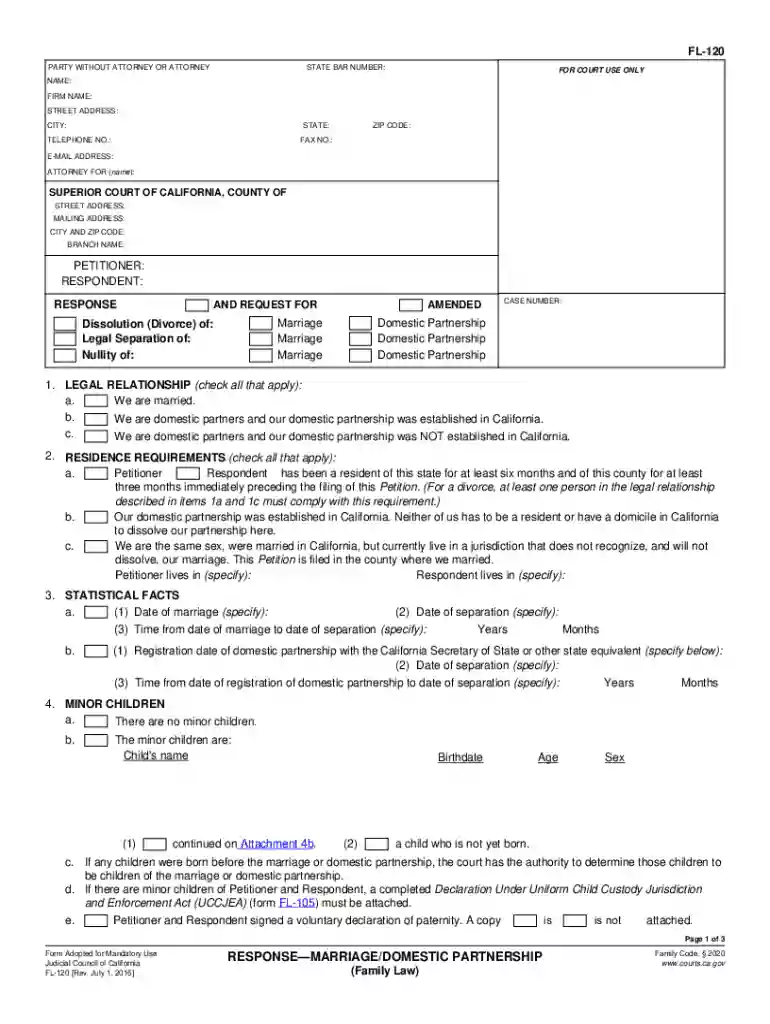 form fl 120 Preview on Page 1