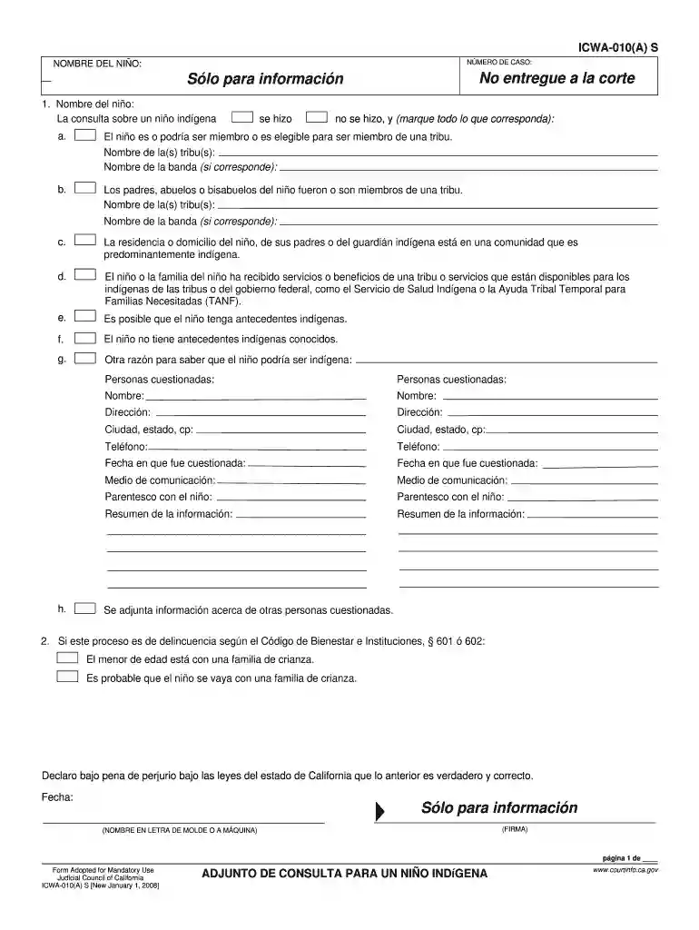 icwa consulta Preview on Page 1