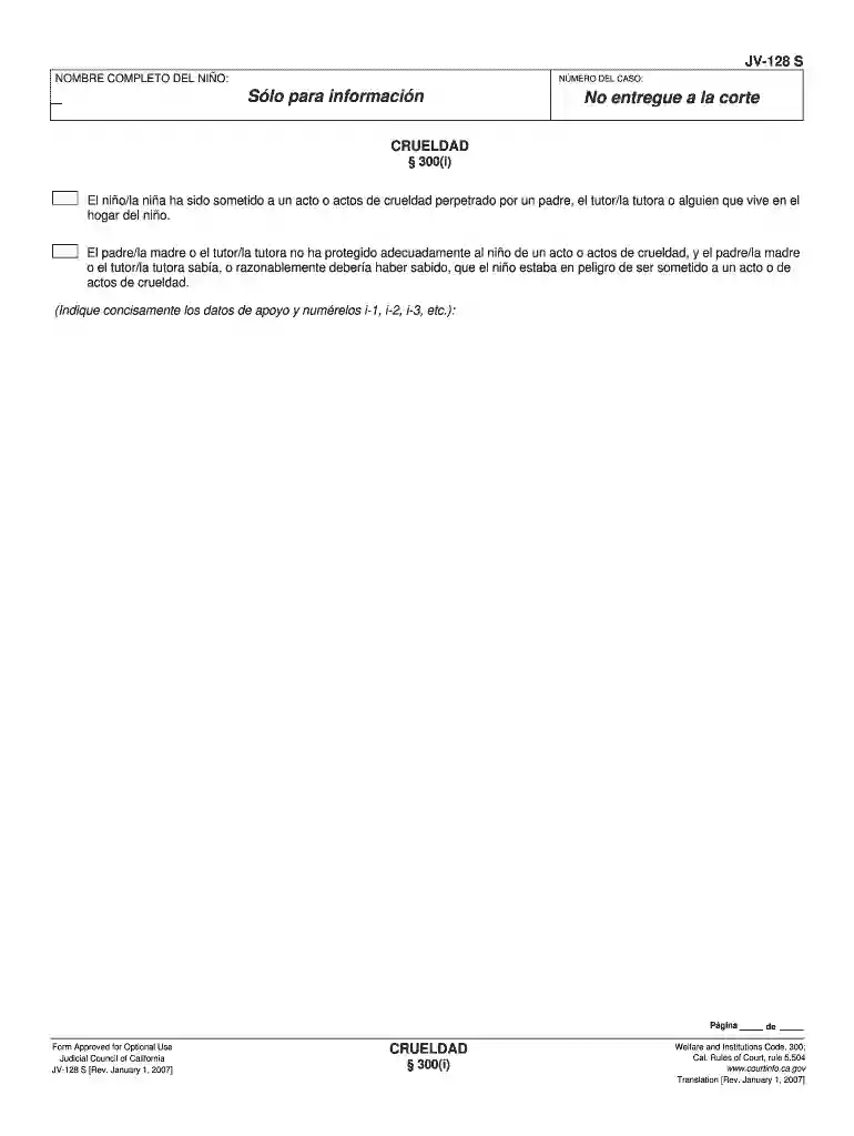 crueldad madre jv printable Preview on Page 1