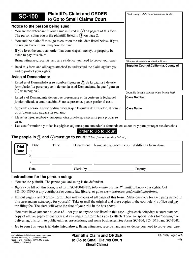 sc 100 Preview on Page 1