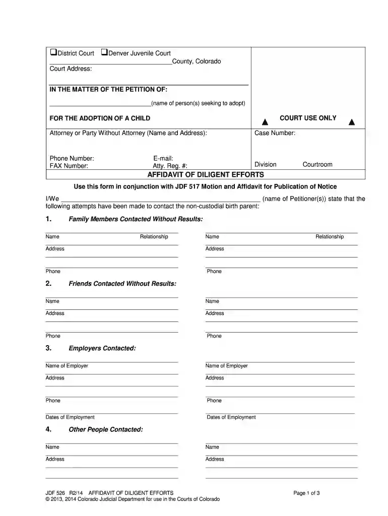 form jdf 526 Preview on Page 1