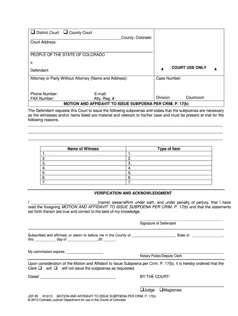 co jdf 85 printable Preview on Page 1