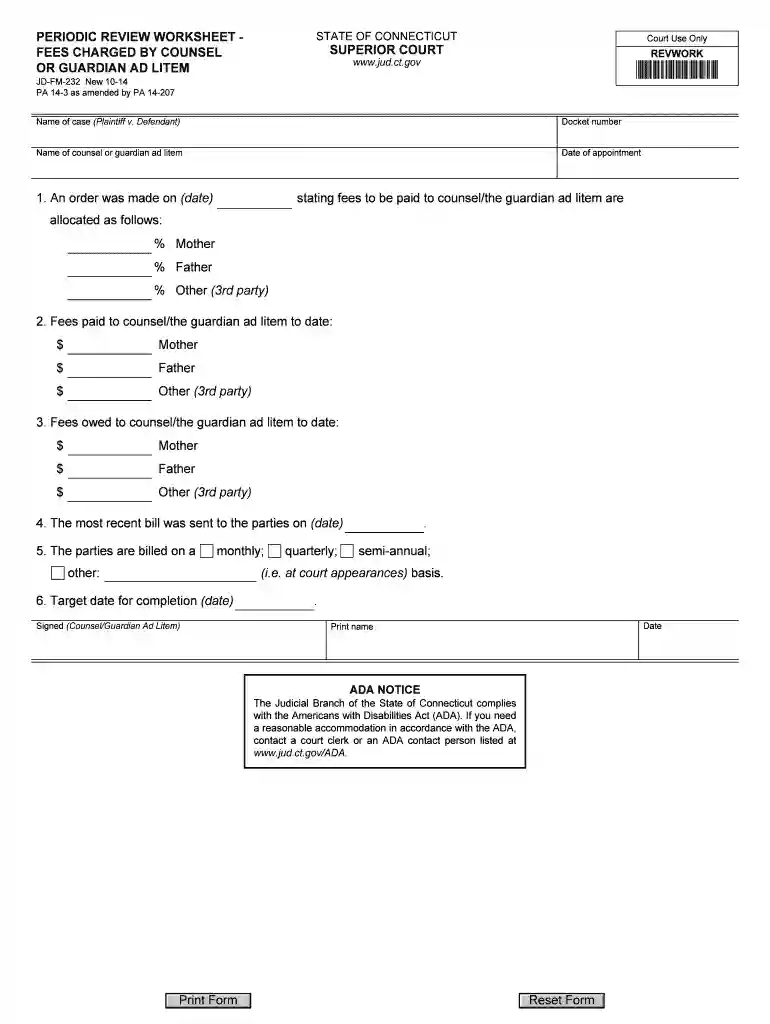 fees charged guardian litem Preview on Page 1