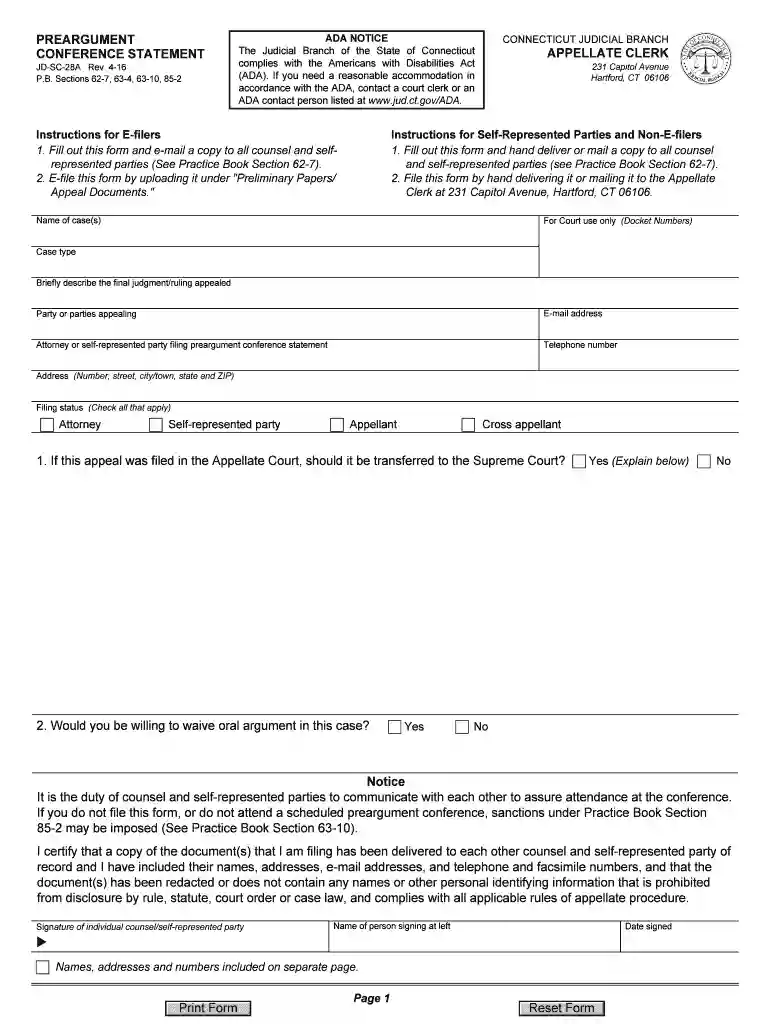 ct go jud forms Preview on Page 1
