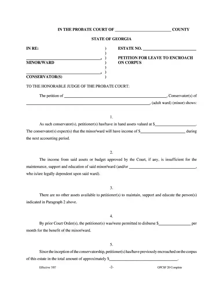 georgia petition encroach Preview on Page 1