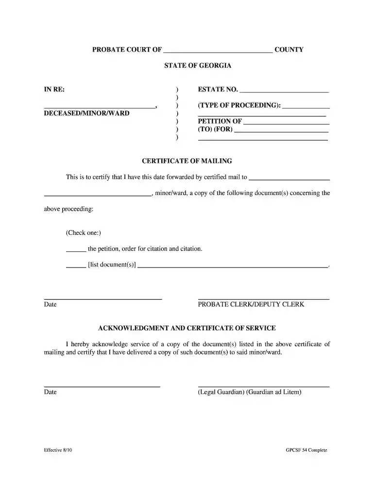 ga service adult Preview on Page 1