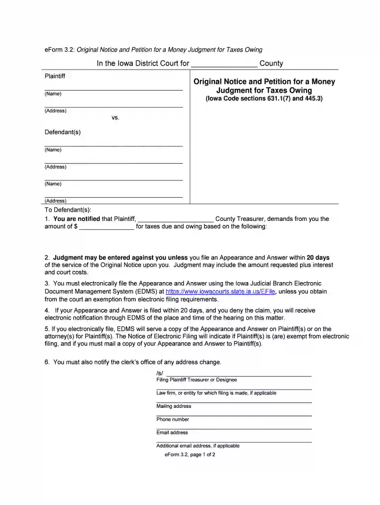 eform notice Preview on Page 1