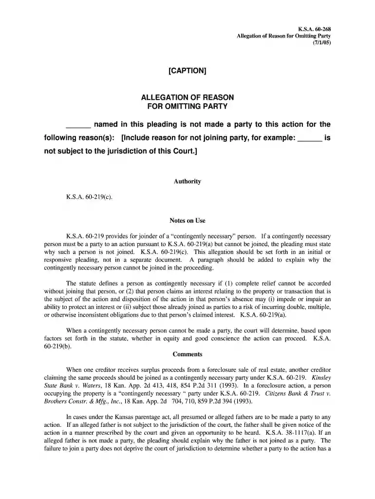 kansas allegation party Preview on Page 1
