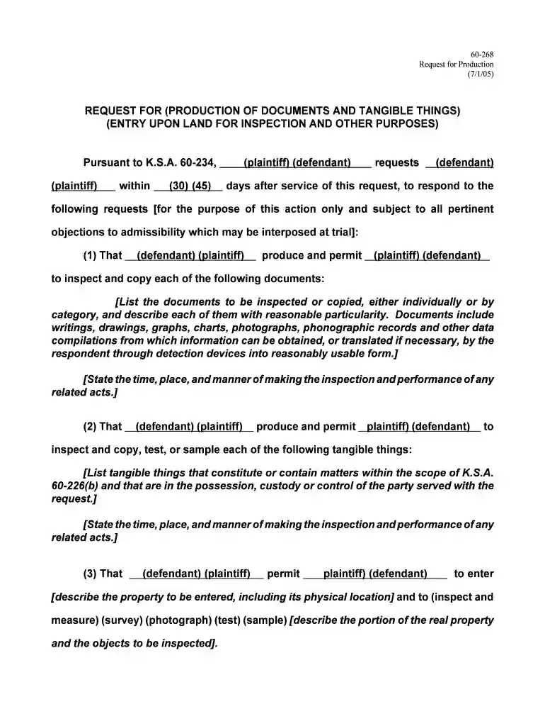 request for production Preview on Page 1