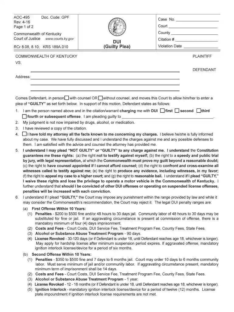 aoc 495 Preview on Page 1