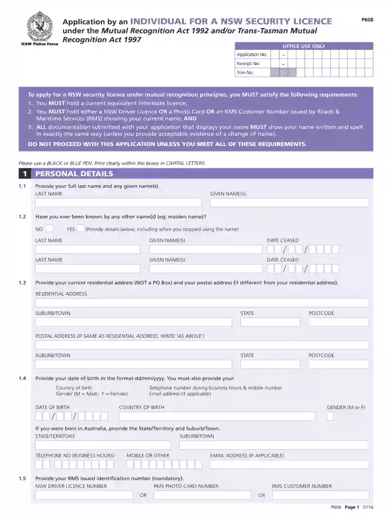 form p608 Preview on Page 1