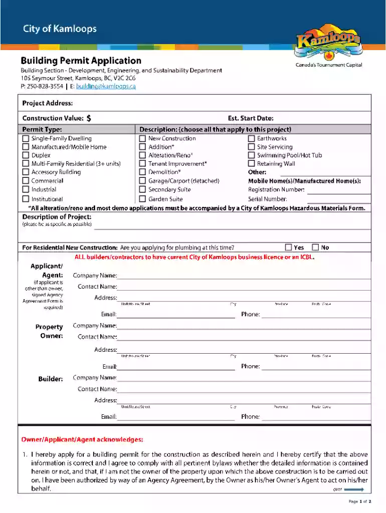 canada building permit city Preview on Page 1