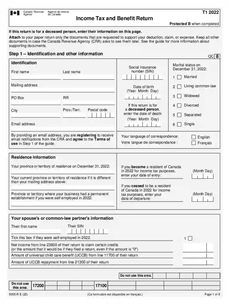 income tax benefit return form Preview on Page 1