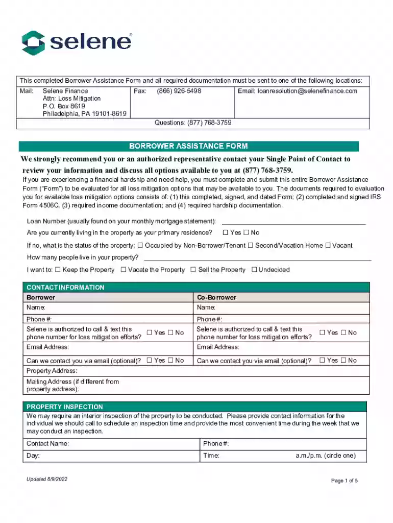 emergency form Preview on Page 1
