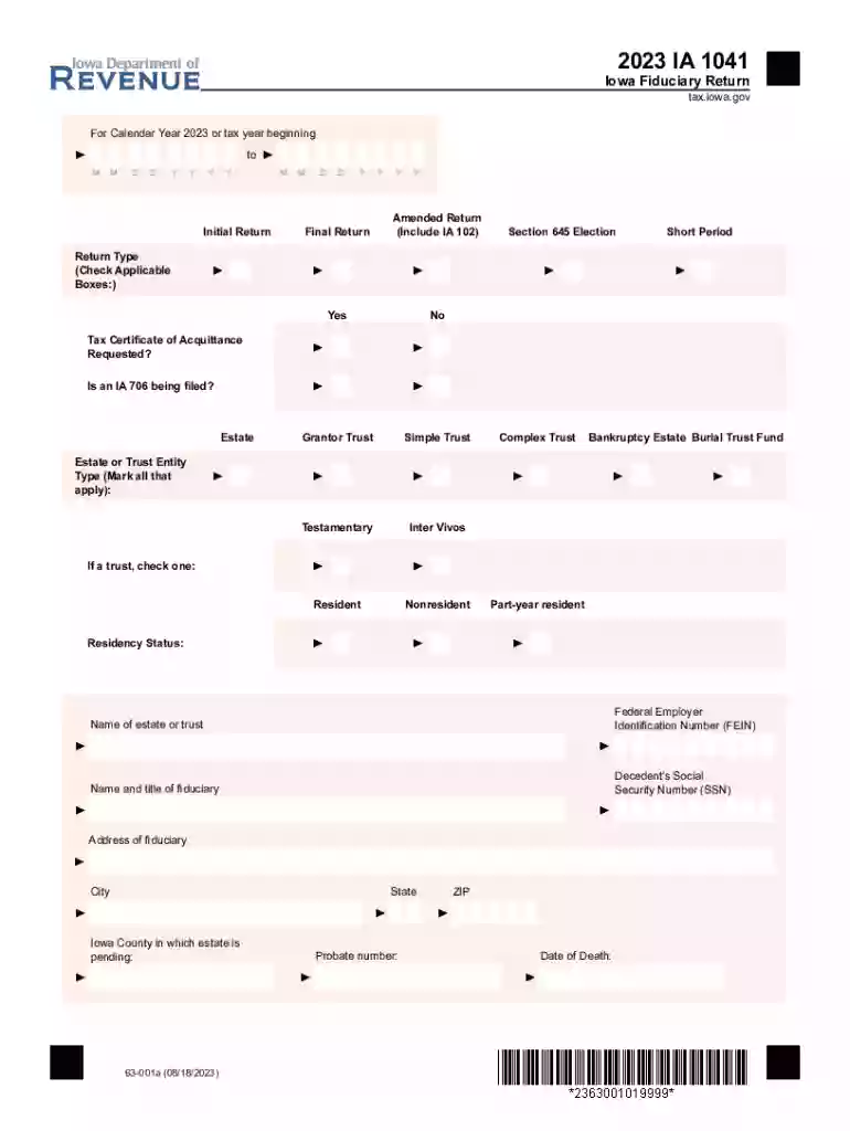 For Calendar Year 2023 or tax year beginning Preview on Page 1