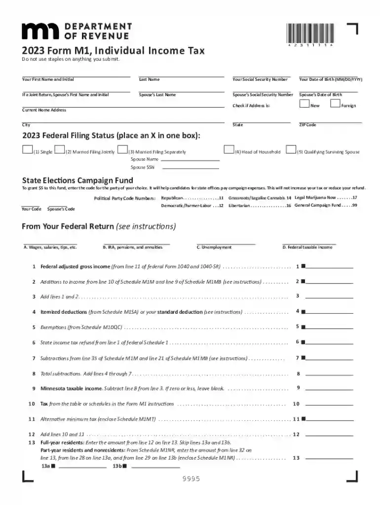 minnesota tax forms Preview on Page 1