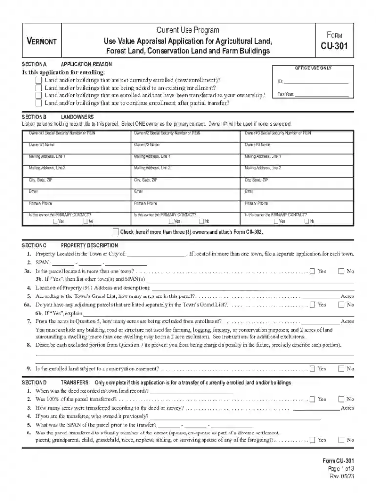 form cu 301 Preview on Page 1