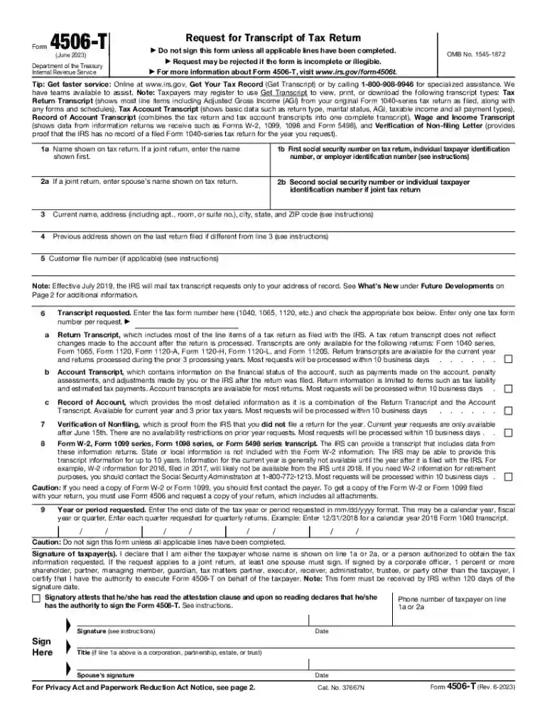 non filers form Preview on Page 1