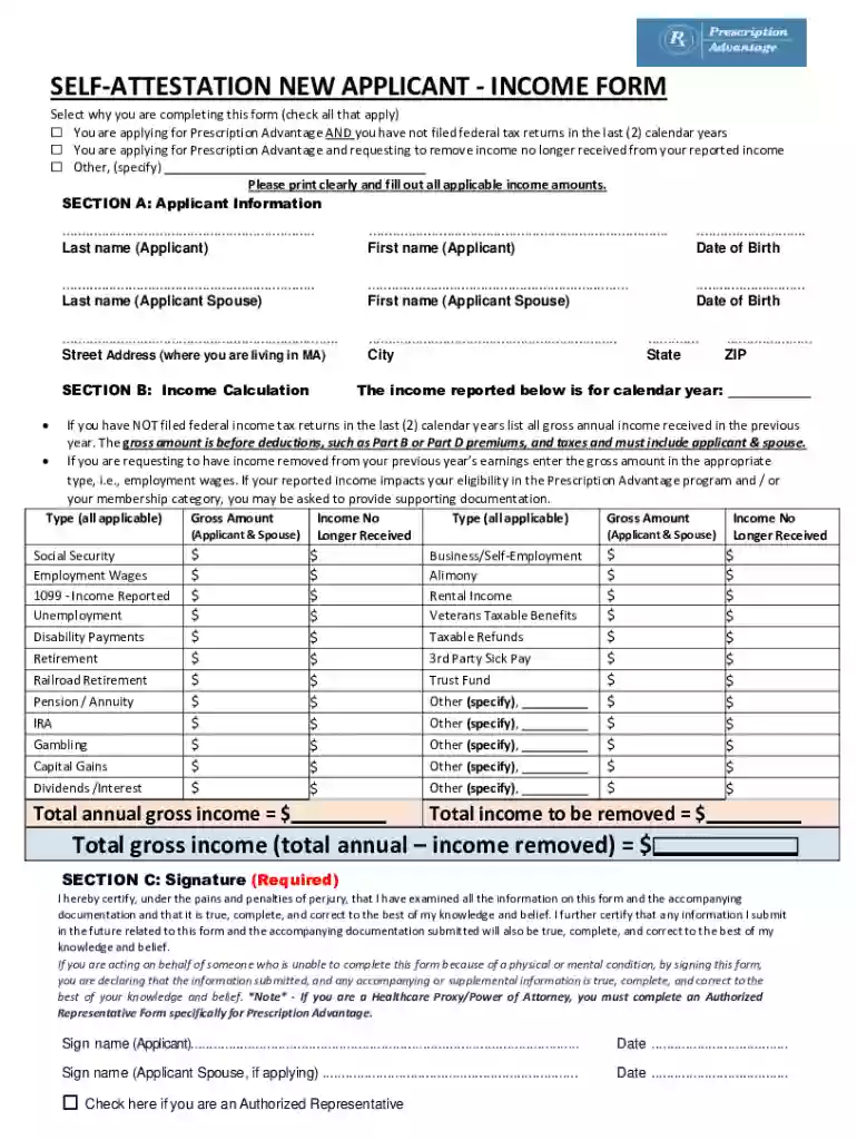 prescription advantage application Preview on Page 1