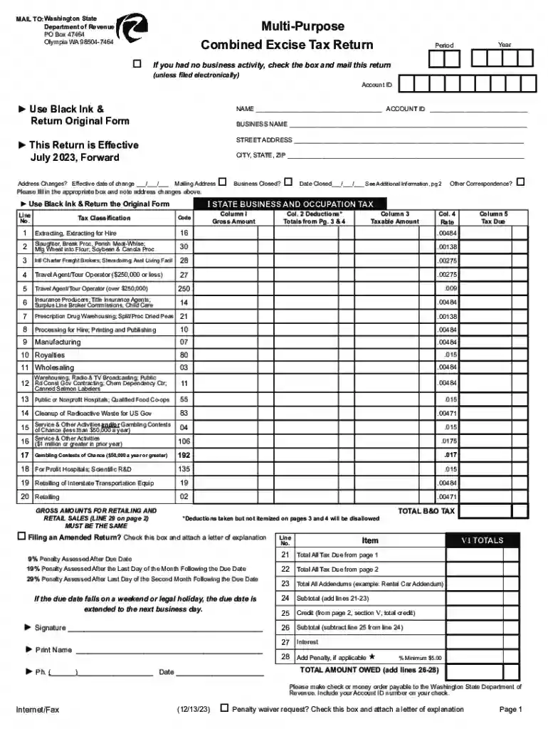 washington state income tax Preview on Page 1