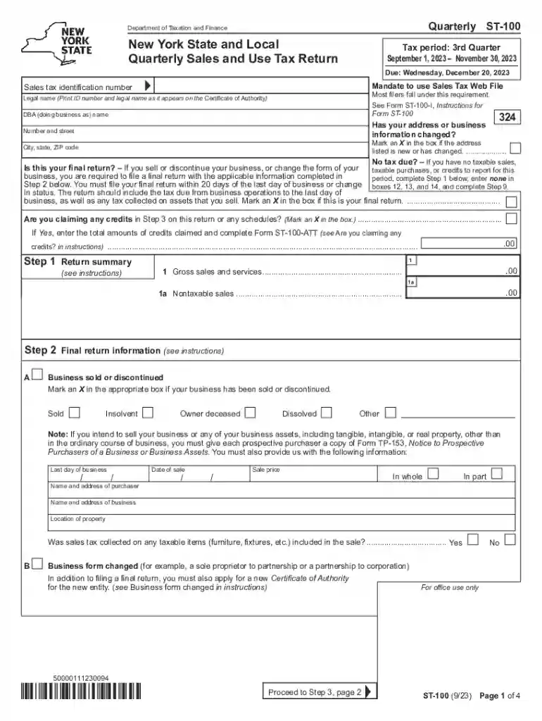 st 100 form Preview on Page 1