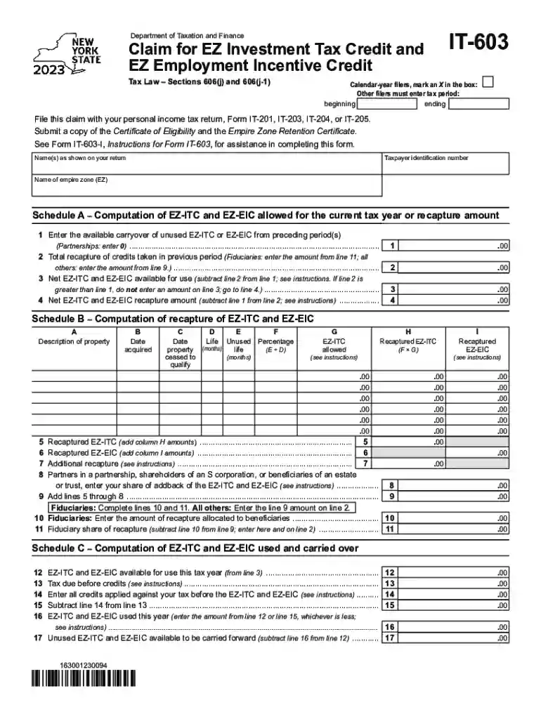 Fillable Online tax ny N ew York State Department Preview on Page 1