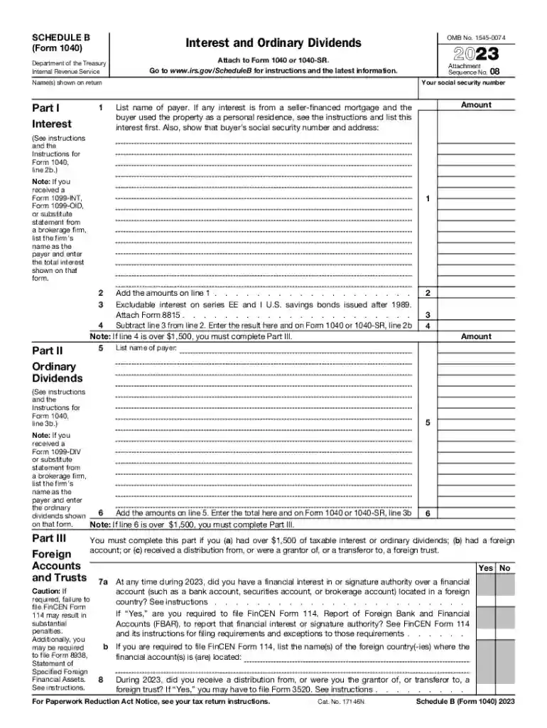 schedule b Preview on Page 1