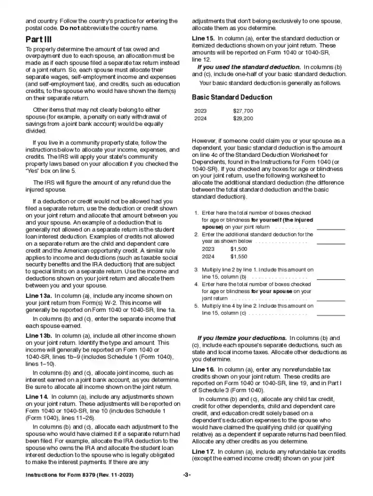 instructions injured spouse Preview on Page 1