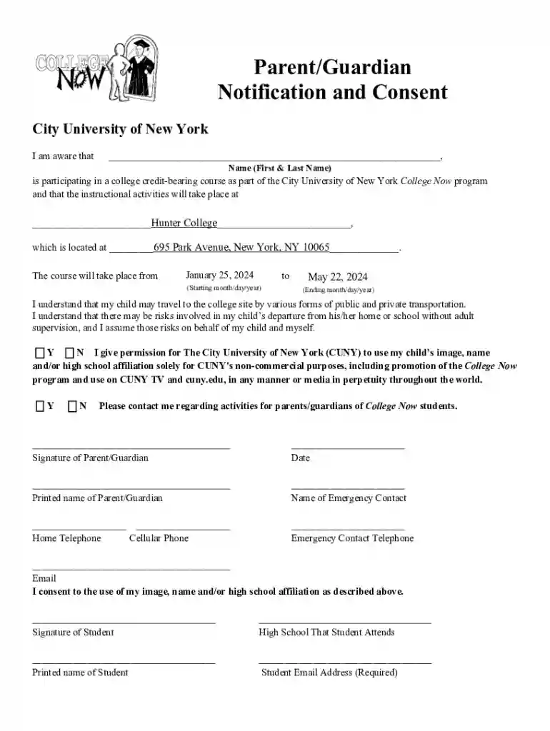 hunter college parent Preview on Page 1