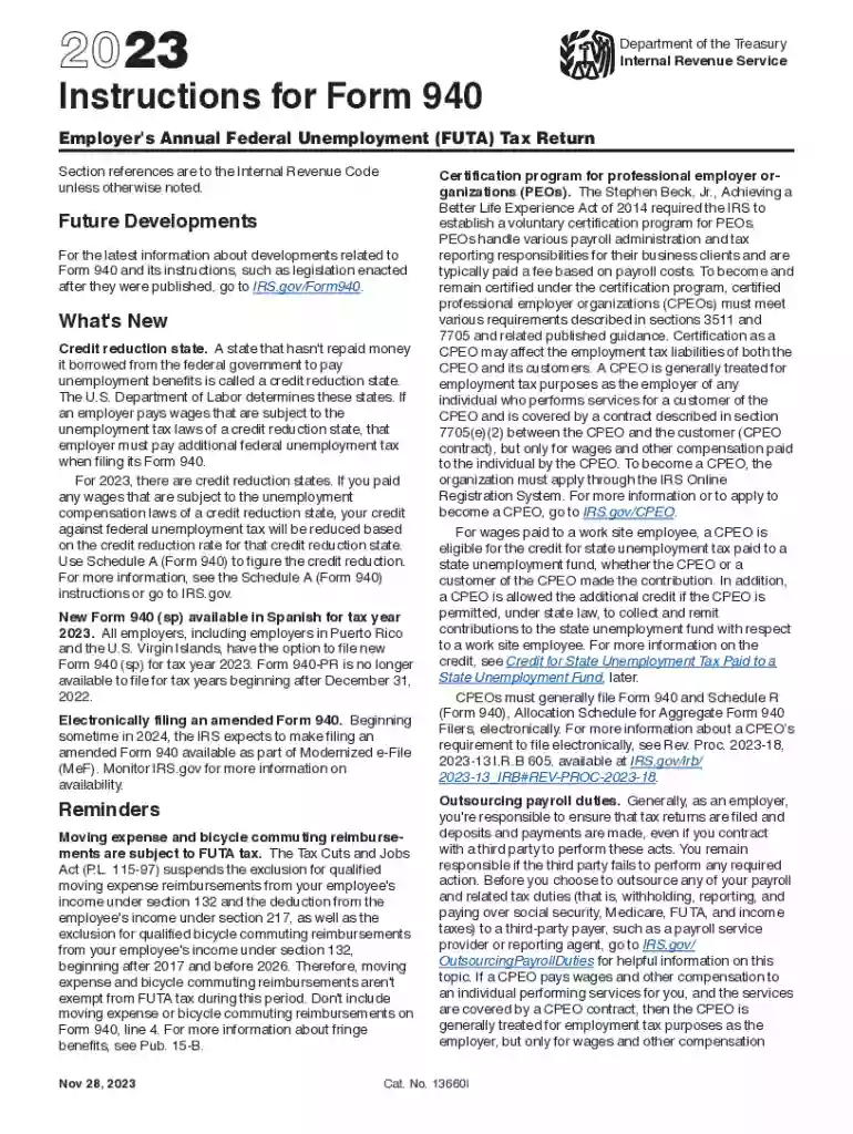 forms 940 Preview on Page 1