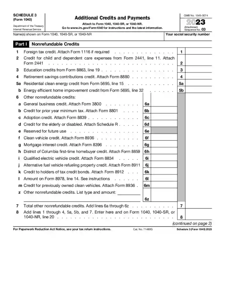 schedule 3 Preview on Page 1