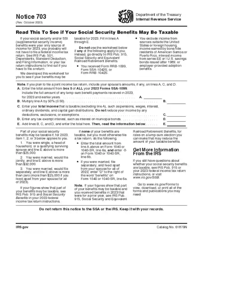 irs notice 703 for 2023 Preview on Page 1