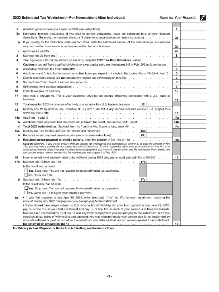 federal estimated tax form Preview on Page 1