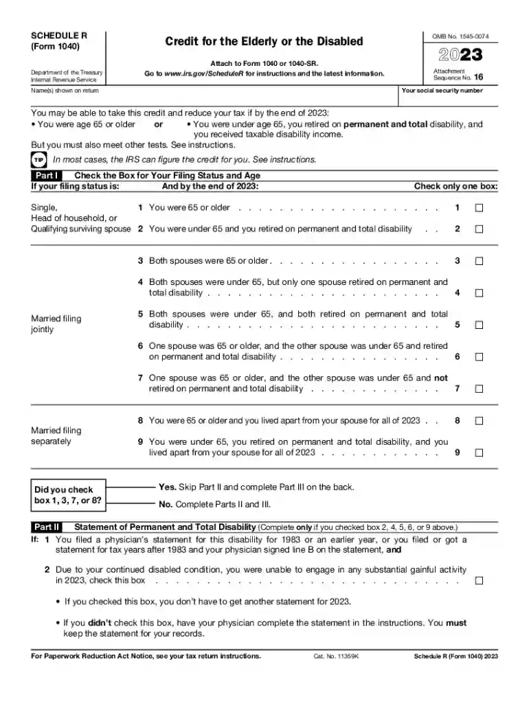 irs disabled form Preview on Page 1