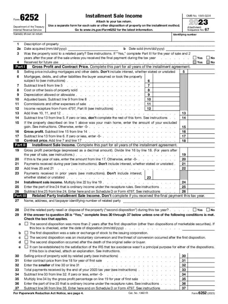 what irs form for sale of home Preview on Page 1